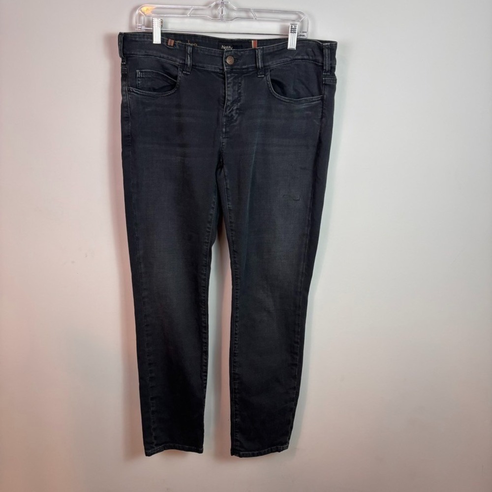 Notify Womens Jeans Bamboo Loose Straight Leg Mid-Rise Dark Wash Jeans sz 30